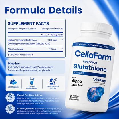 Liposomal Glutathione 1000mg + Alpha Lipoic Acid